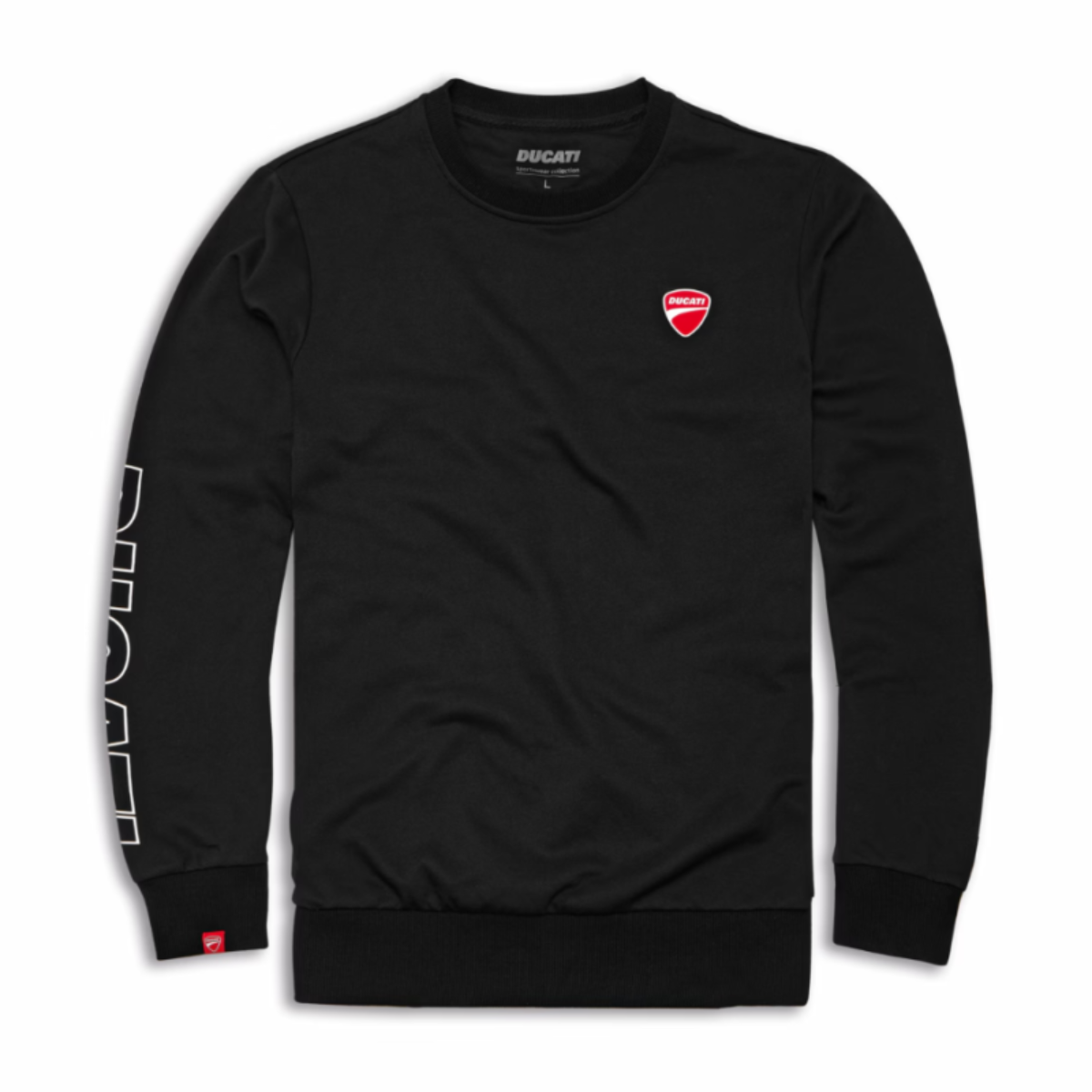 Ducatiana Black Round-Neck Sweatshirt
